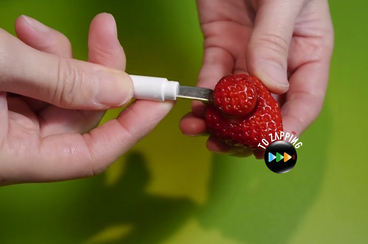 Cómo hacer muñeco de fresa con manzana