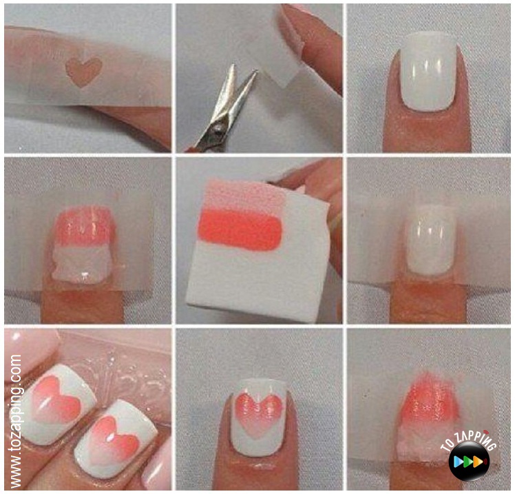 Resultado de imagen para imagenes de uñas salmon paso a paso