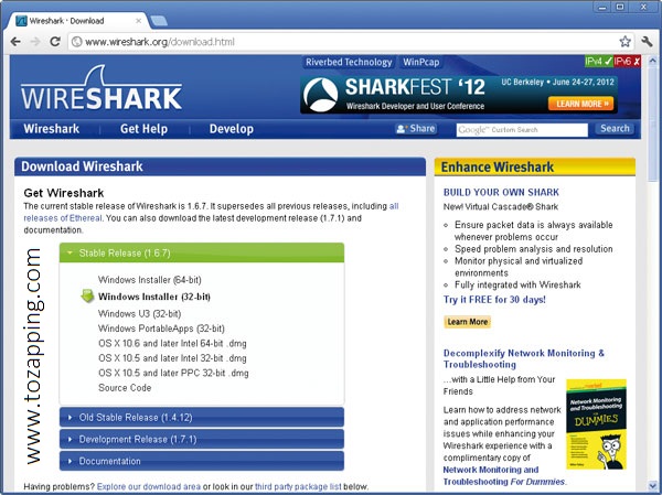 winpcap wireshark portable