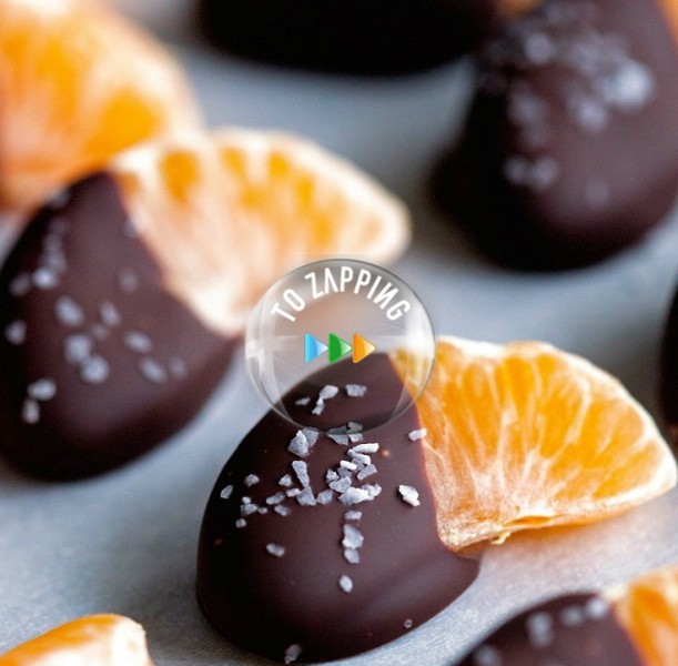 Gajos De Mandarina Con Chocolate. Tozapping.com