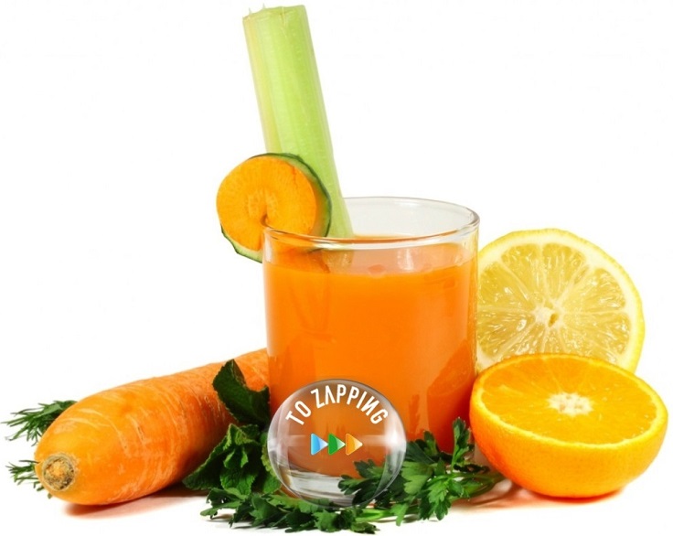 Pierde peso con zumo de naranja perejil y zanahoria